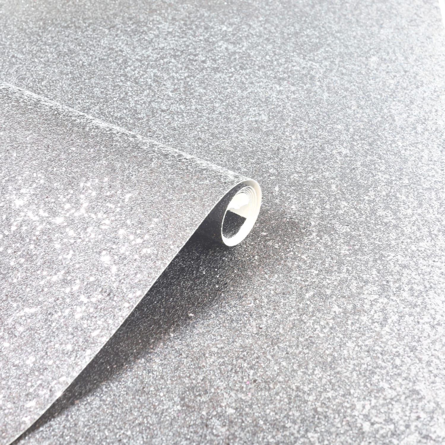 Grey glitter wallpaper top
