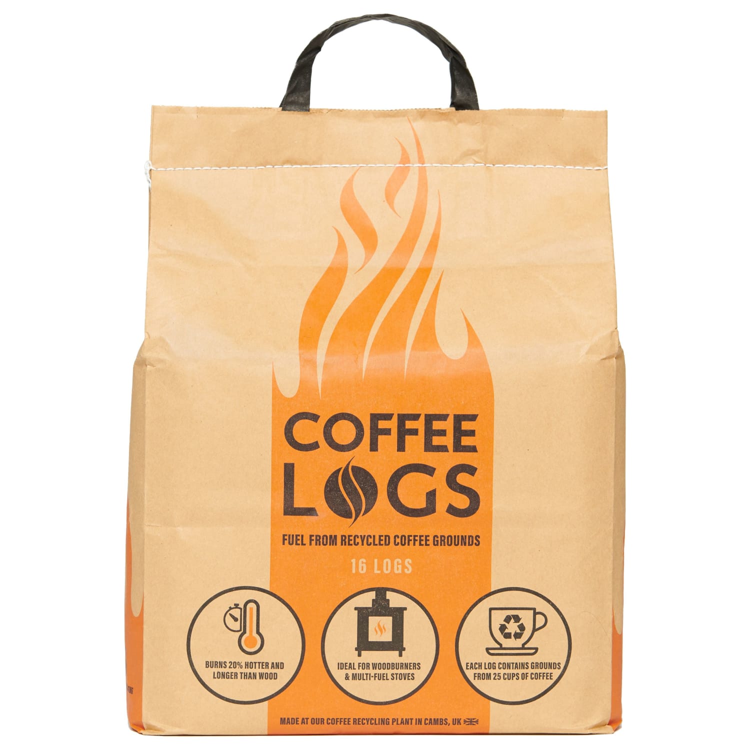 Bio Bean Fire Coffee Logs | Wickes.co.uk