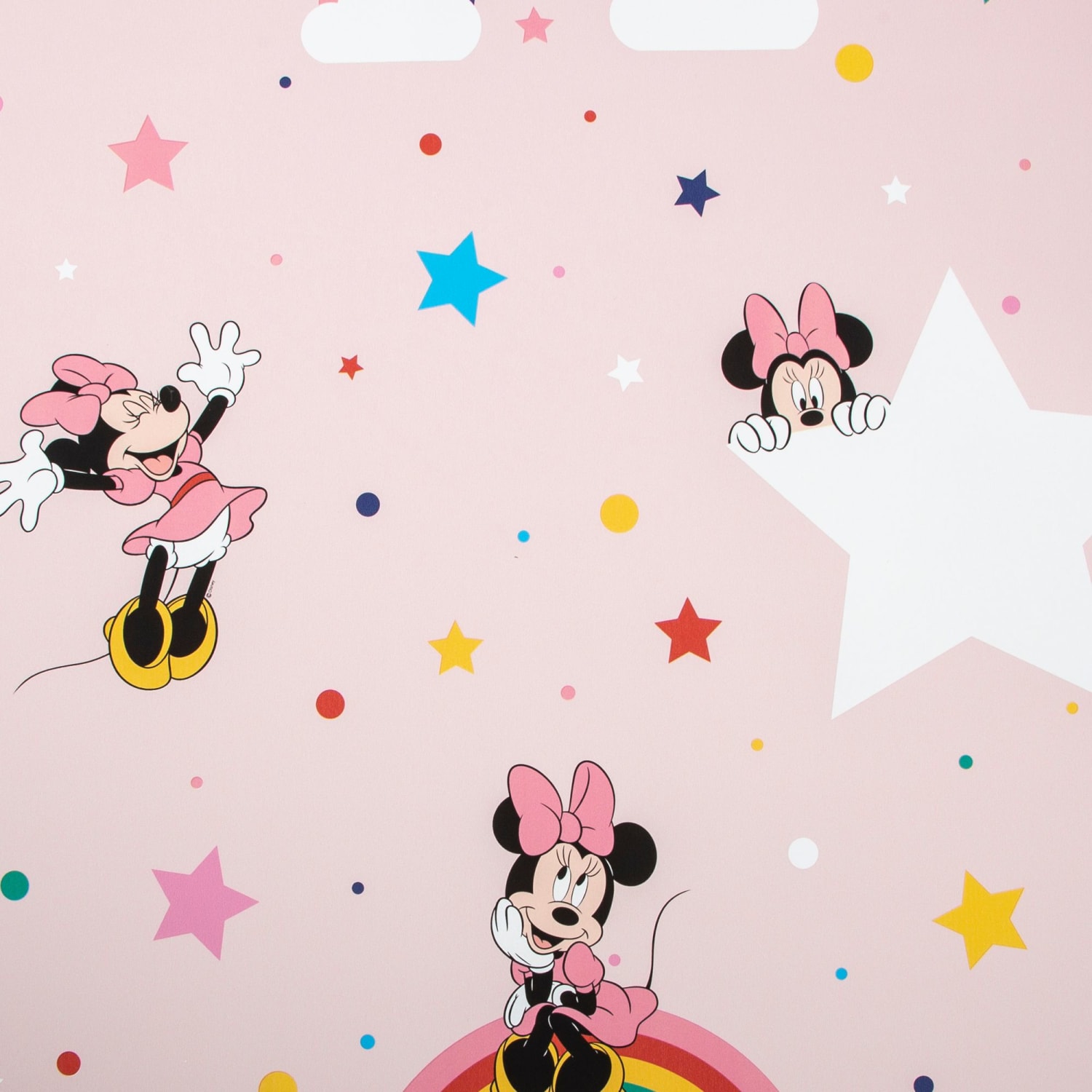 Disney Rainbow Minnie Pink Wallpaper 10m 