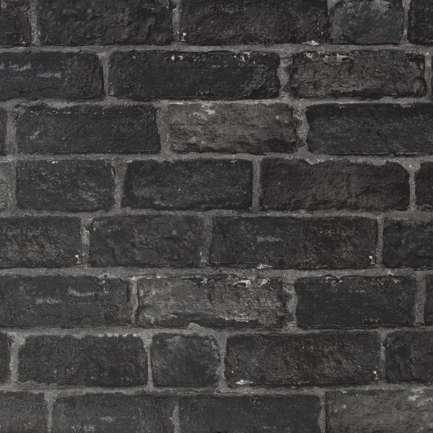 Gray shop brick wallpaper