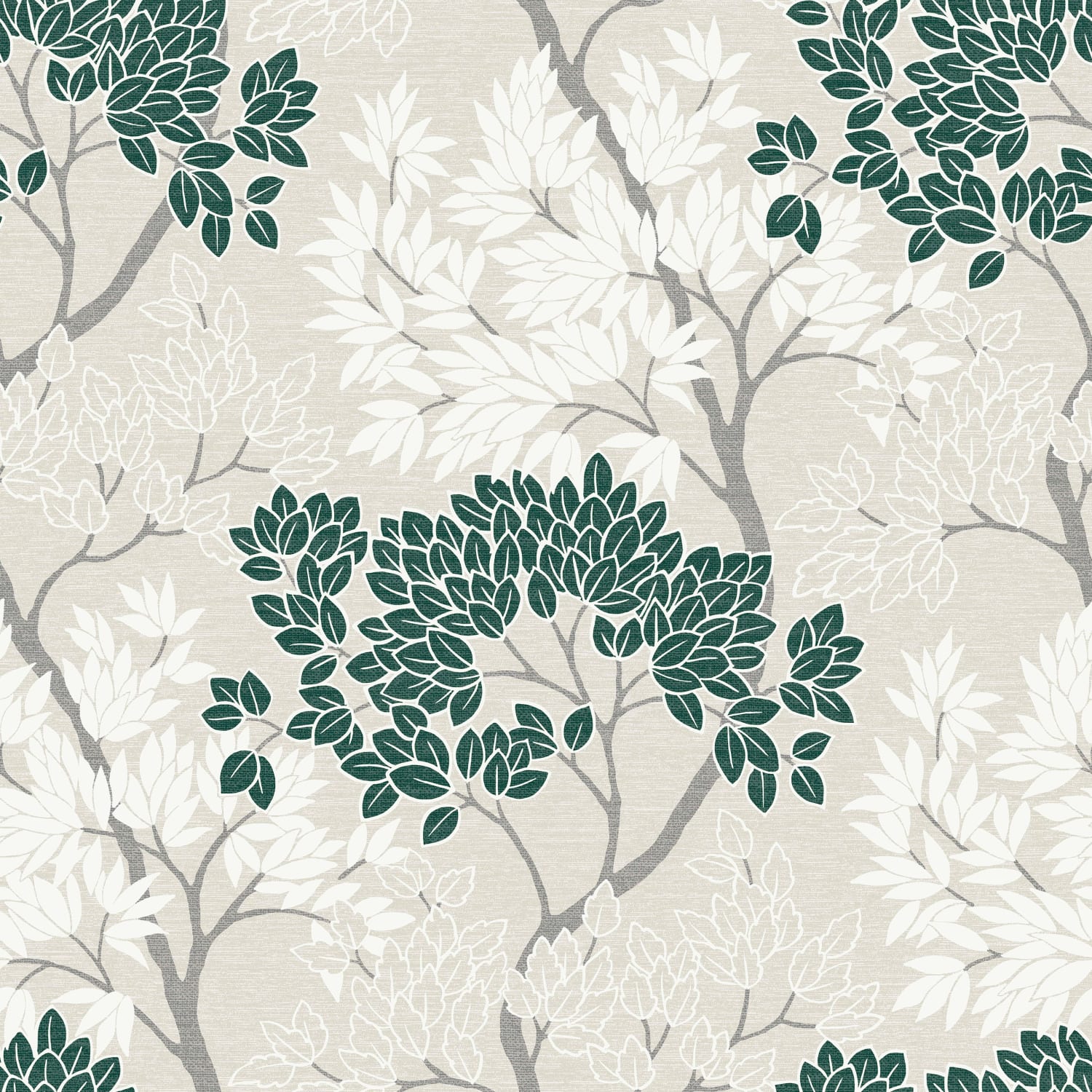 Green and grey wallpaper top