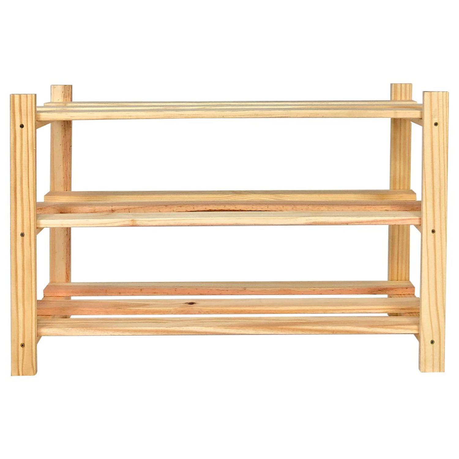 Home Solutions 3 Tier Wooden Shoe Rack