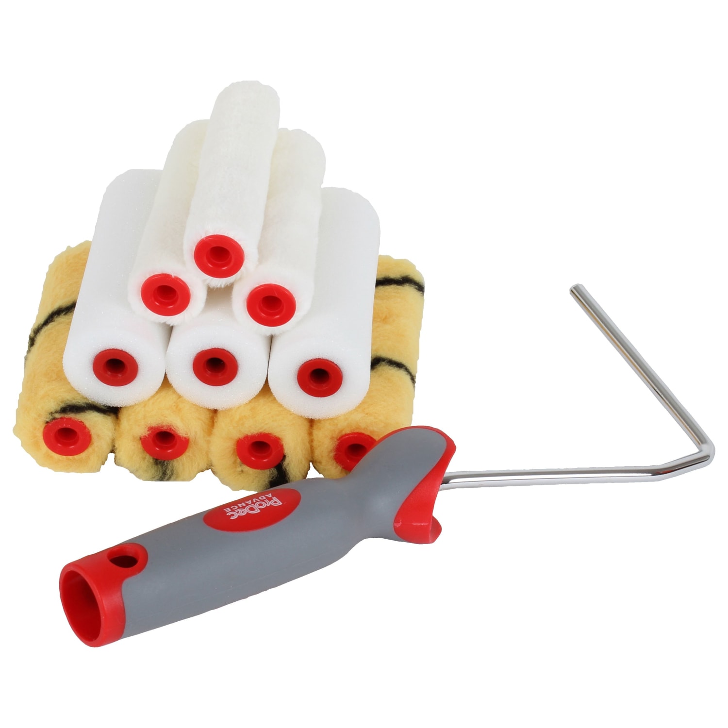 ProDec Assorted Mini Paint Rollers Frame 4in Pack of 10