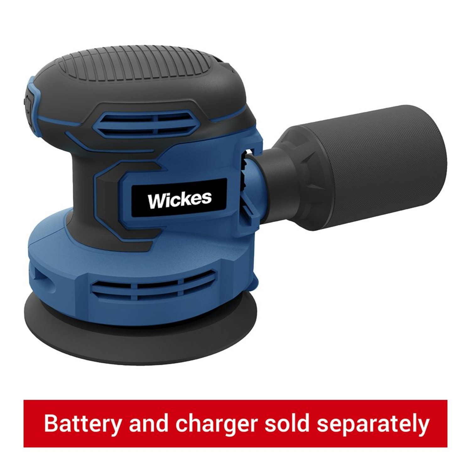 Electric sander with bag clearance