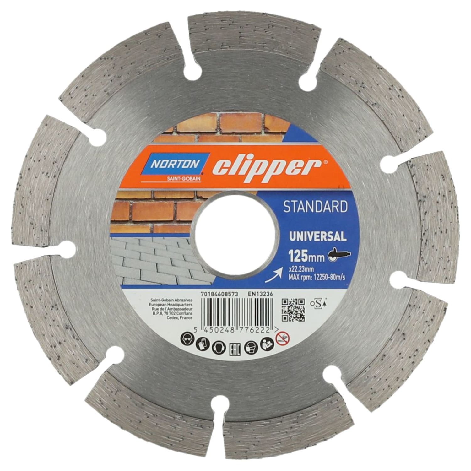 Norton Clipper Universal Turbo Diamond Blade 125mm Wickes