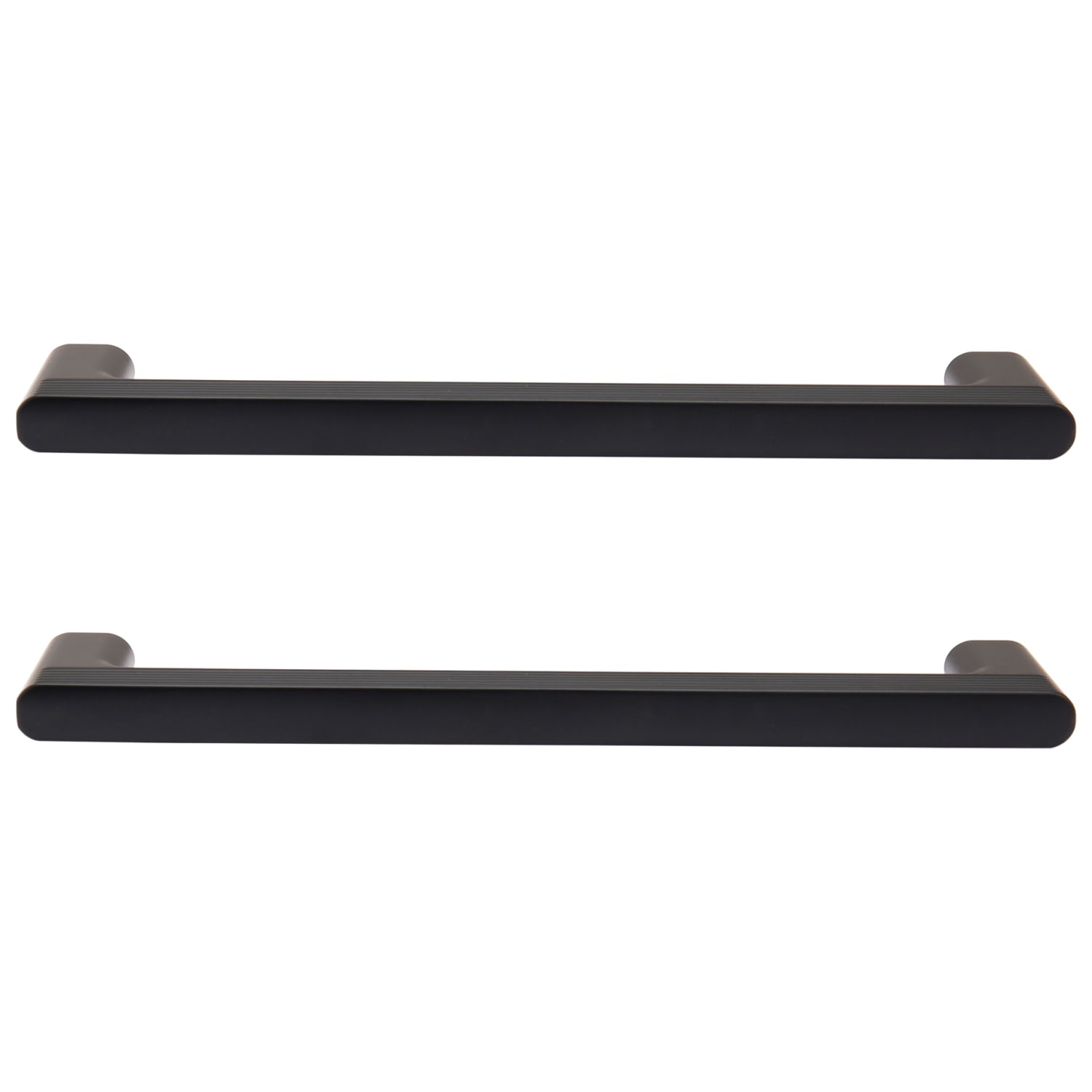 Straight Cabinet Handle Black Nickel 140mm - Pack of 2