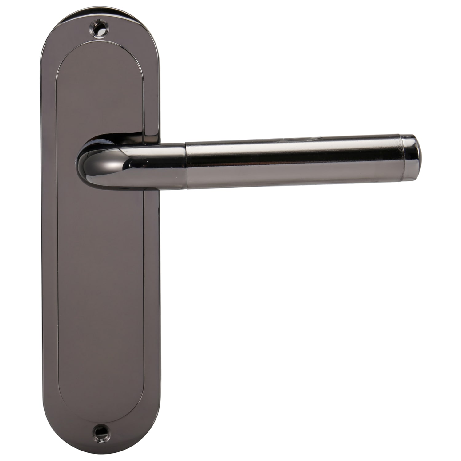 Madrid Black Nickel Latch Door Handle - 1 Pair