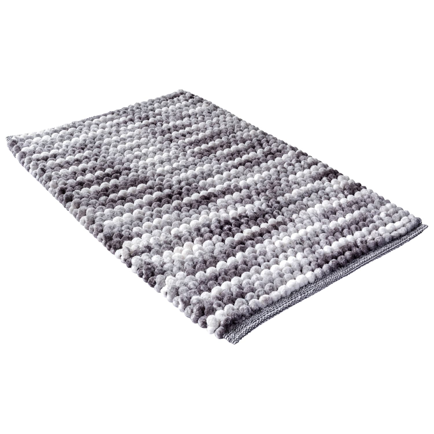 Gray and best sale white bath mat