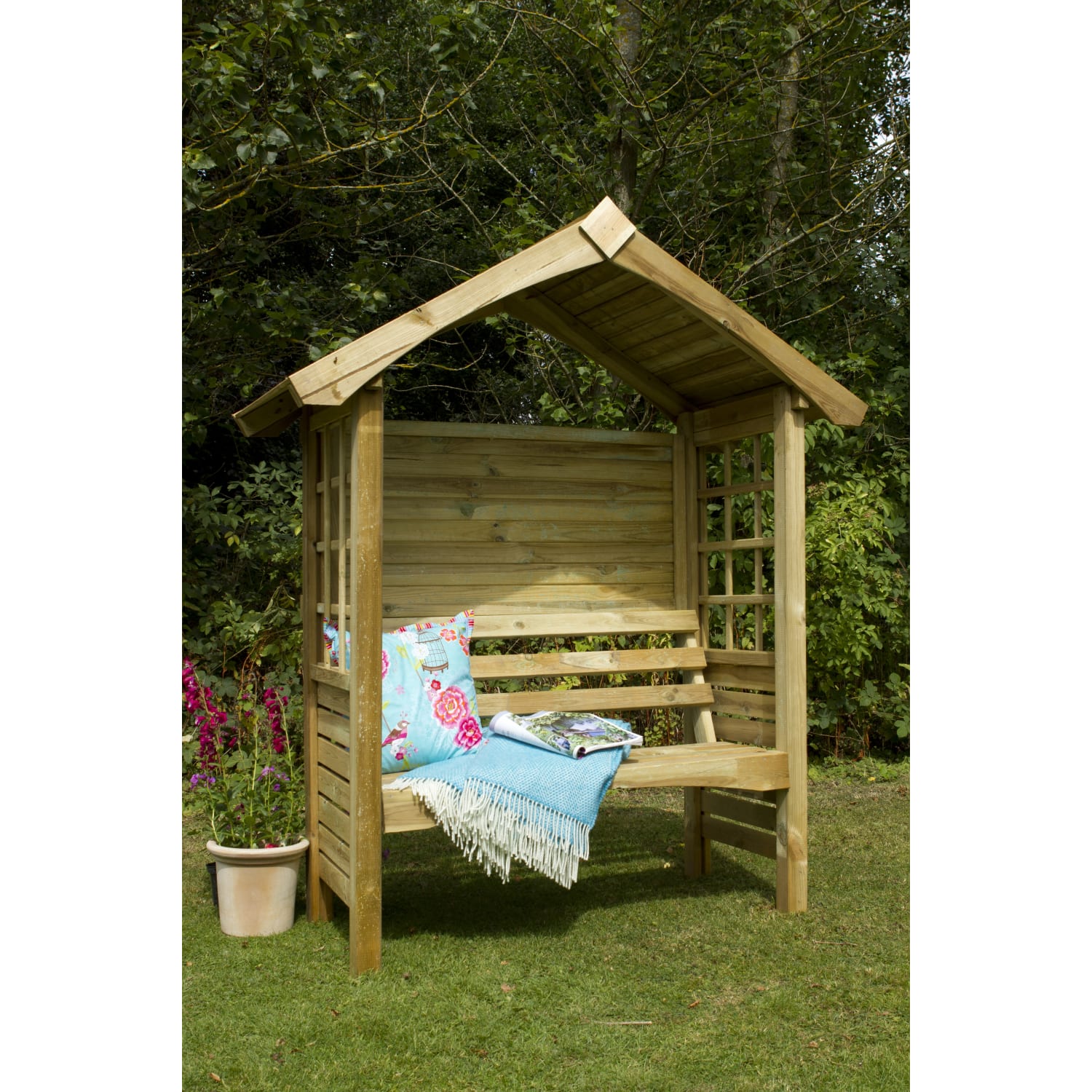 Forest Garden Cadiz Garden Arbour 1500 x 650mm Wickes