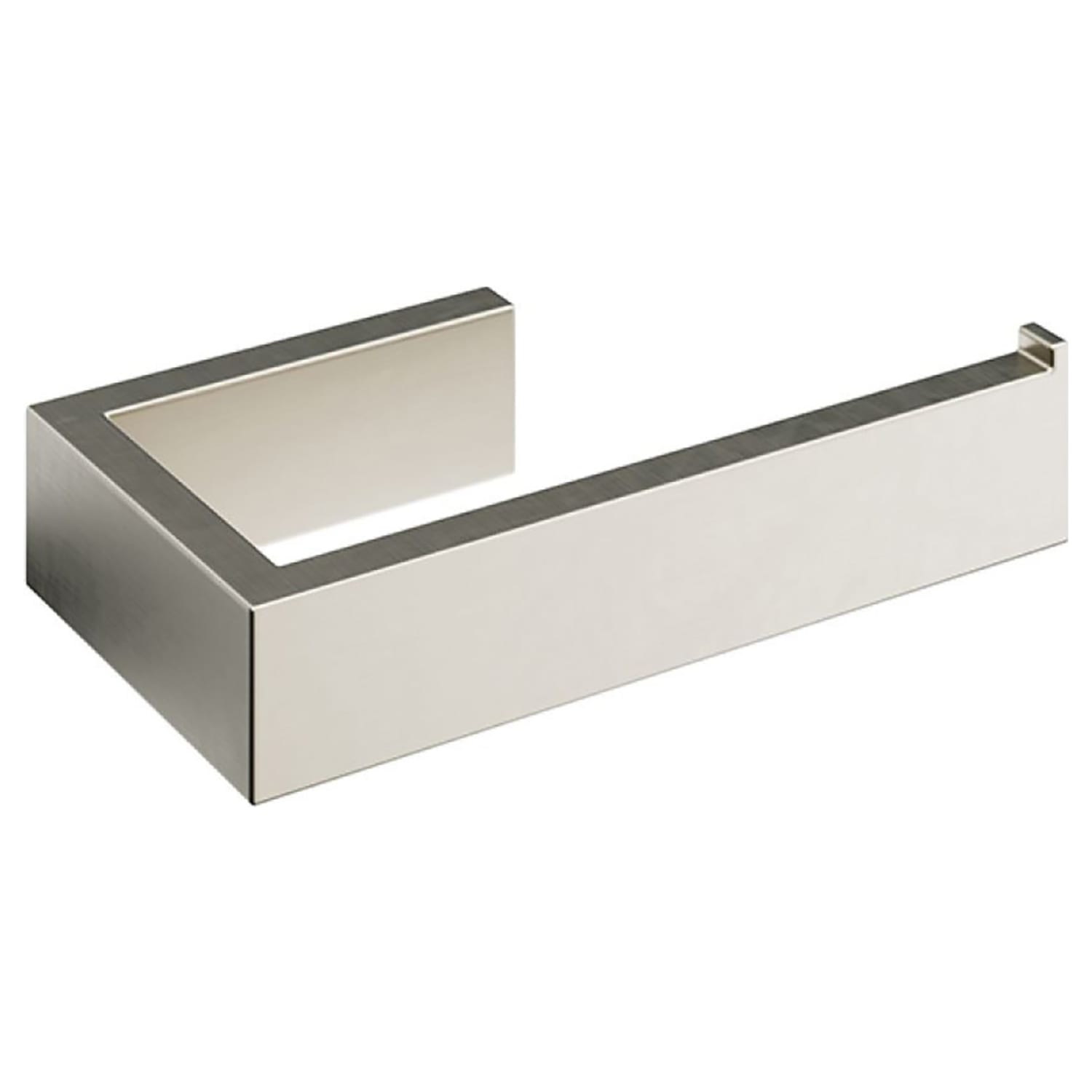Wickes Square Toilet Roll Holder Brushed Nickel Wickes
