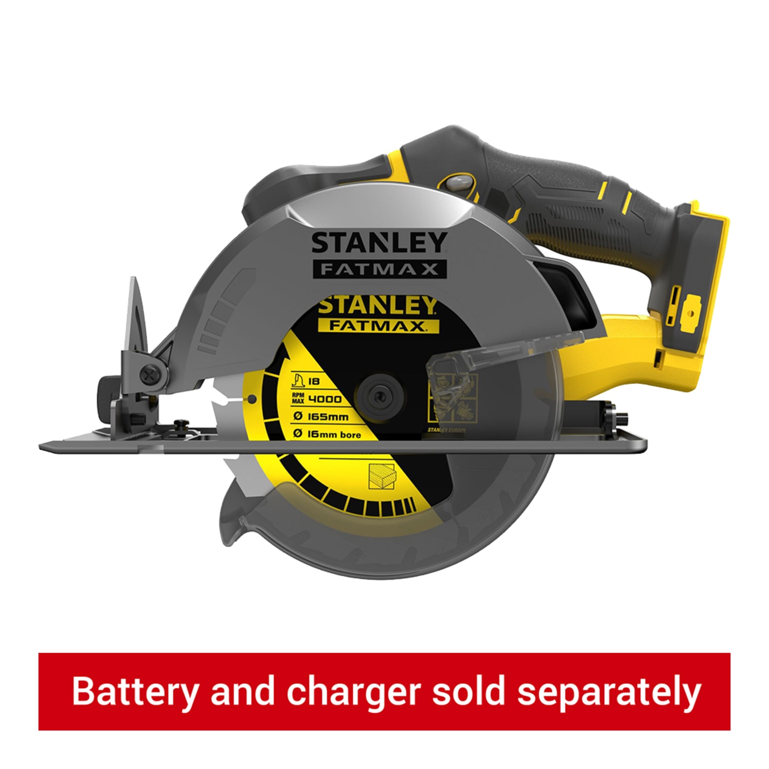 STANLEY FATMAX V20 18V Cordless Circular Saw with Kit Box (SFMCS500D1K-GB)