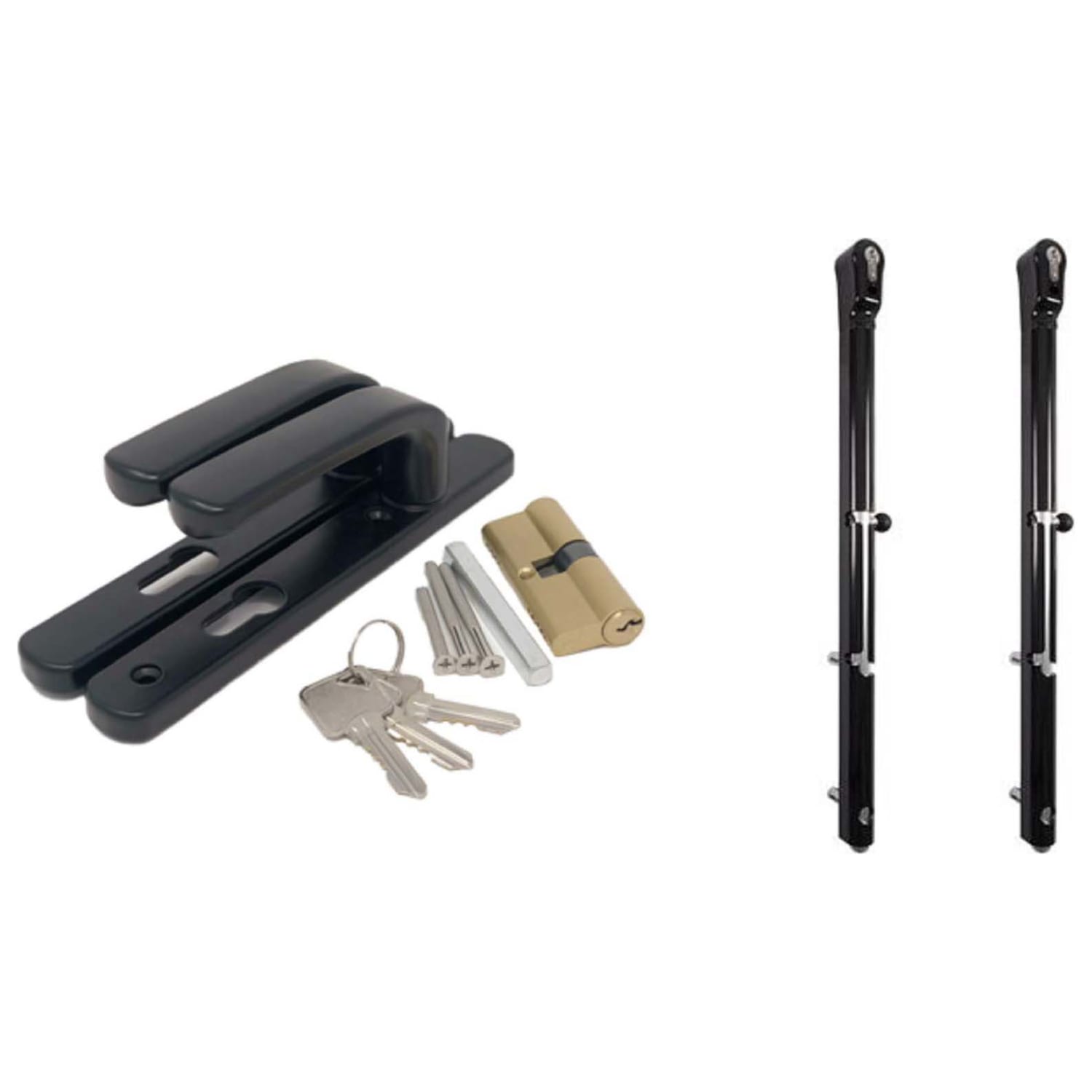 Readymade Manual Gate Lock Latch Pack Anthracite Grey Wickes