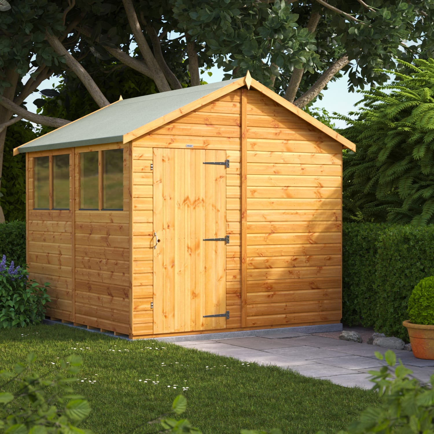 Power Sheds 8 x 8ft Apex Shiplap Dip Treated Shed | Wickes.co.uk