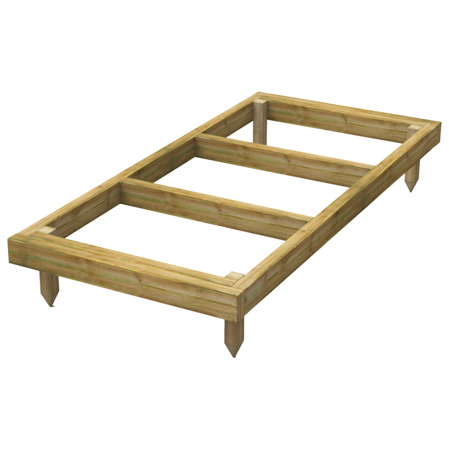 Power Sheds 6 x 3ft Pressure Treated Garden Building Base Kit