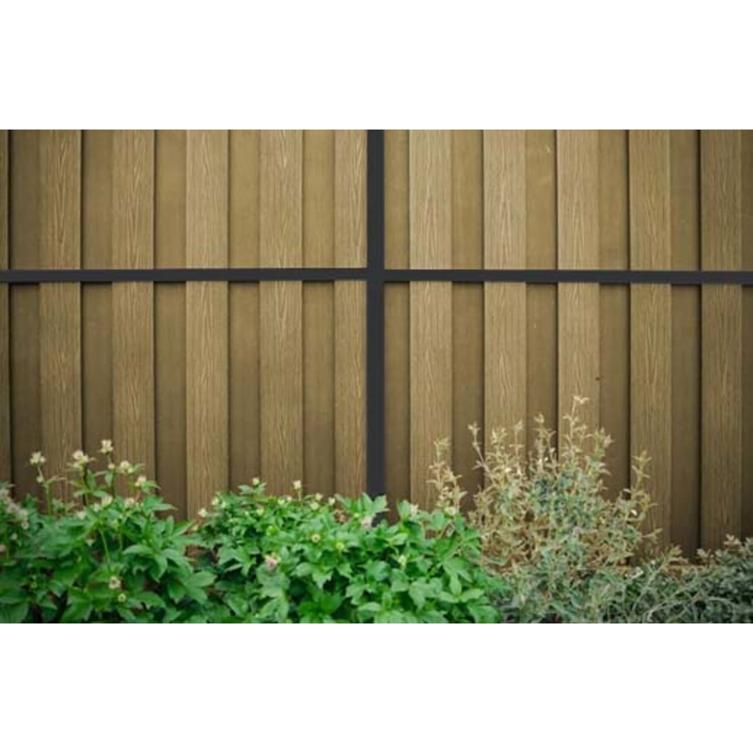 DuraPost Anthracite Grey Natural VENTO Vertical Composite Fence