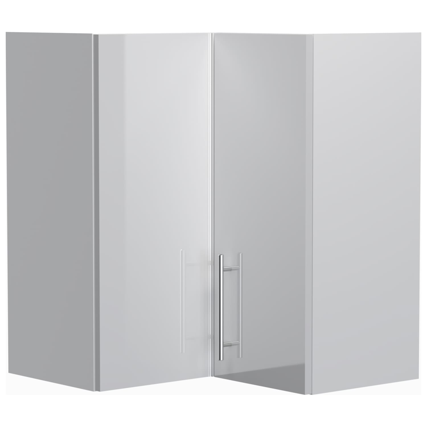 White gloss hot sale corner cupboard