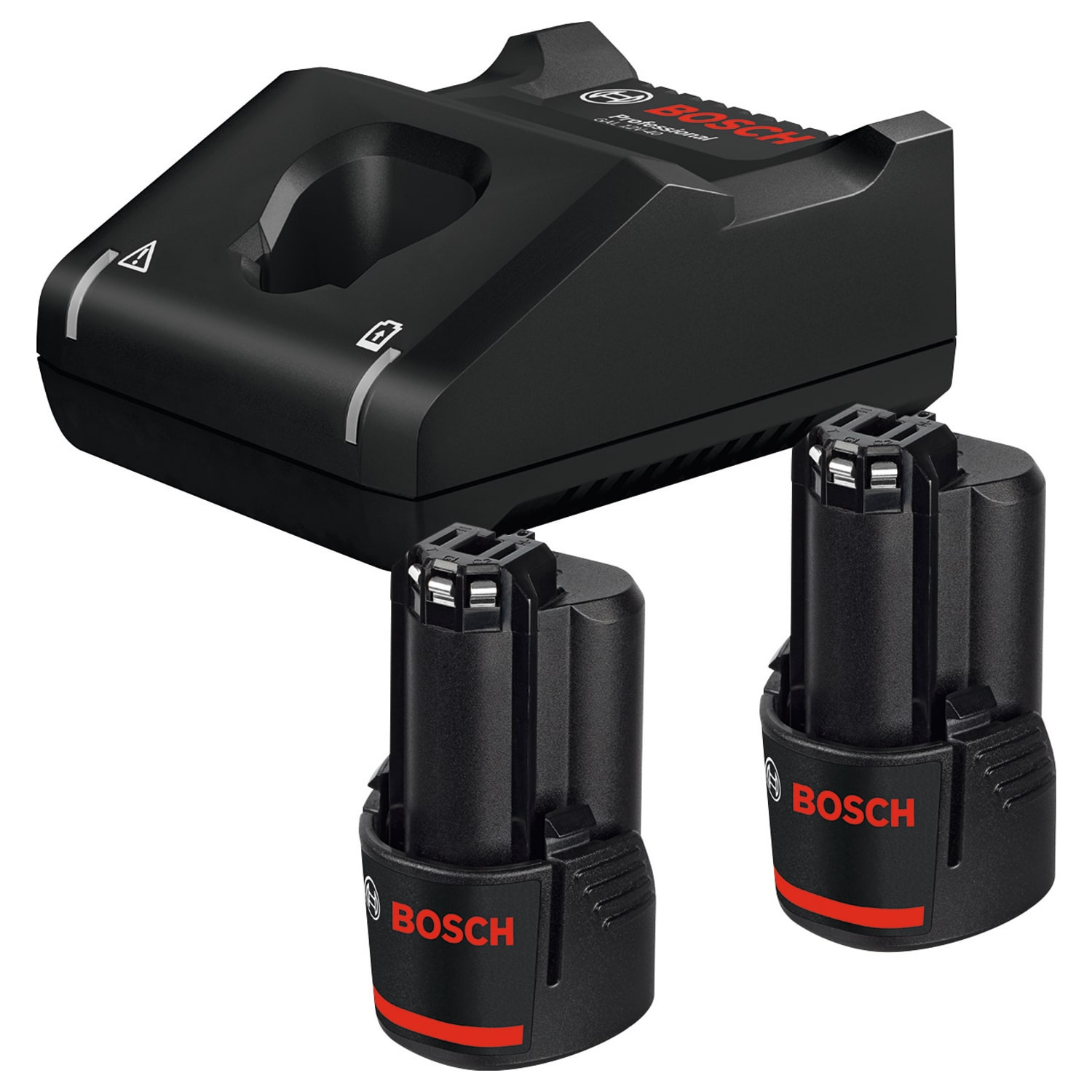 Bosch Professional 2 x GBA 2.0Ah CoolPack + GAL12V-40 12V Battery