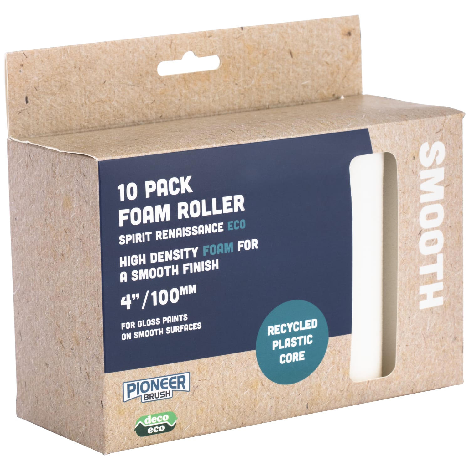 Pioneer Eco Foam Mini Paint Roller Sleeve 4in Pack of 10