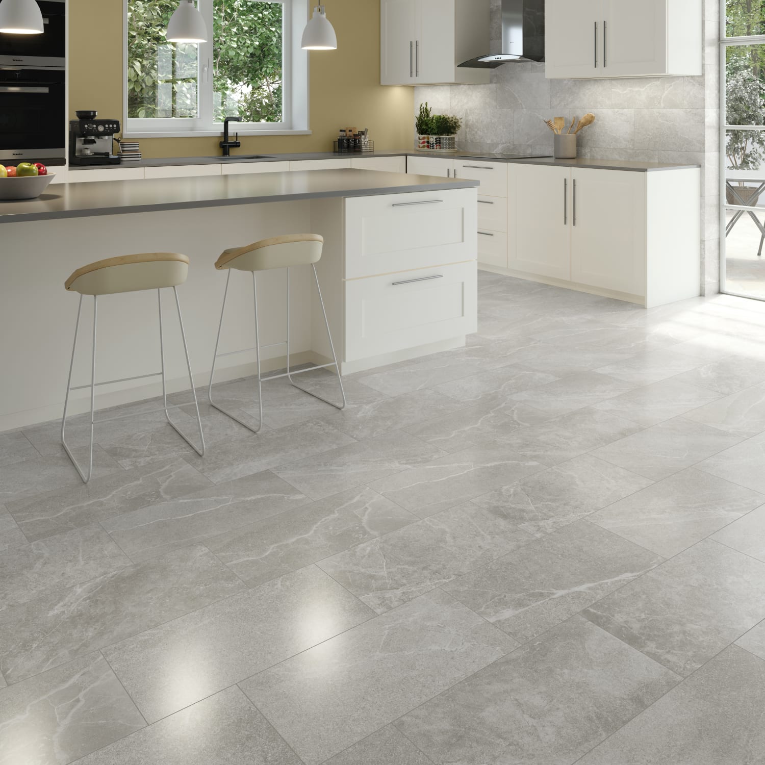 Grey porcelain deals tile