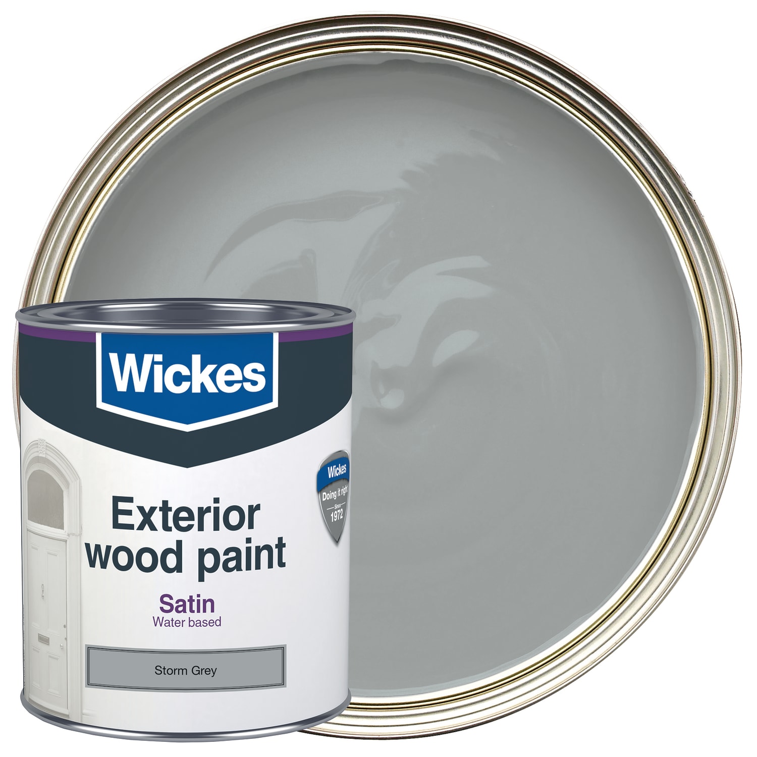 Grey satin paint for clearance wood
