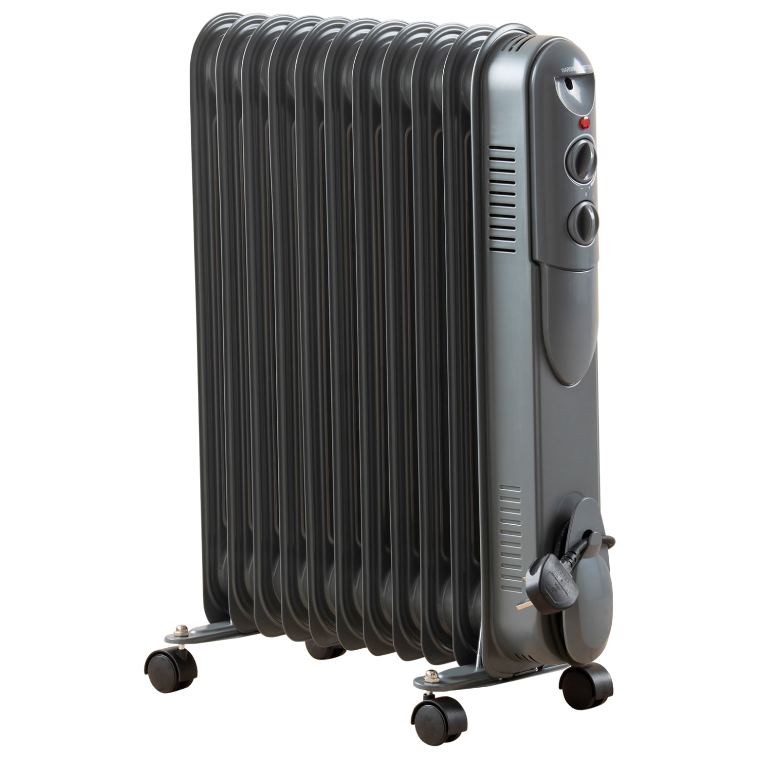 2.5kWGrey Oil Filled Radiator | Wickes.co.uk