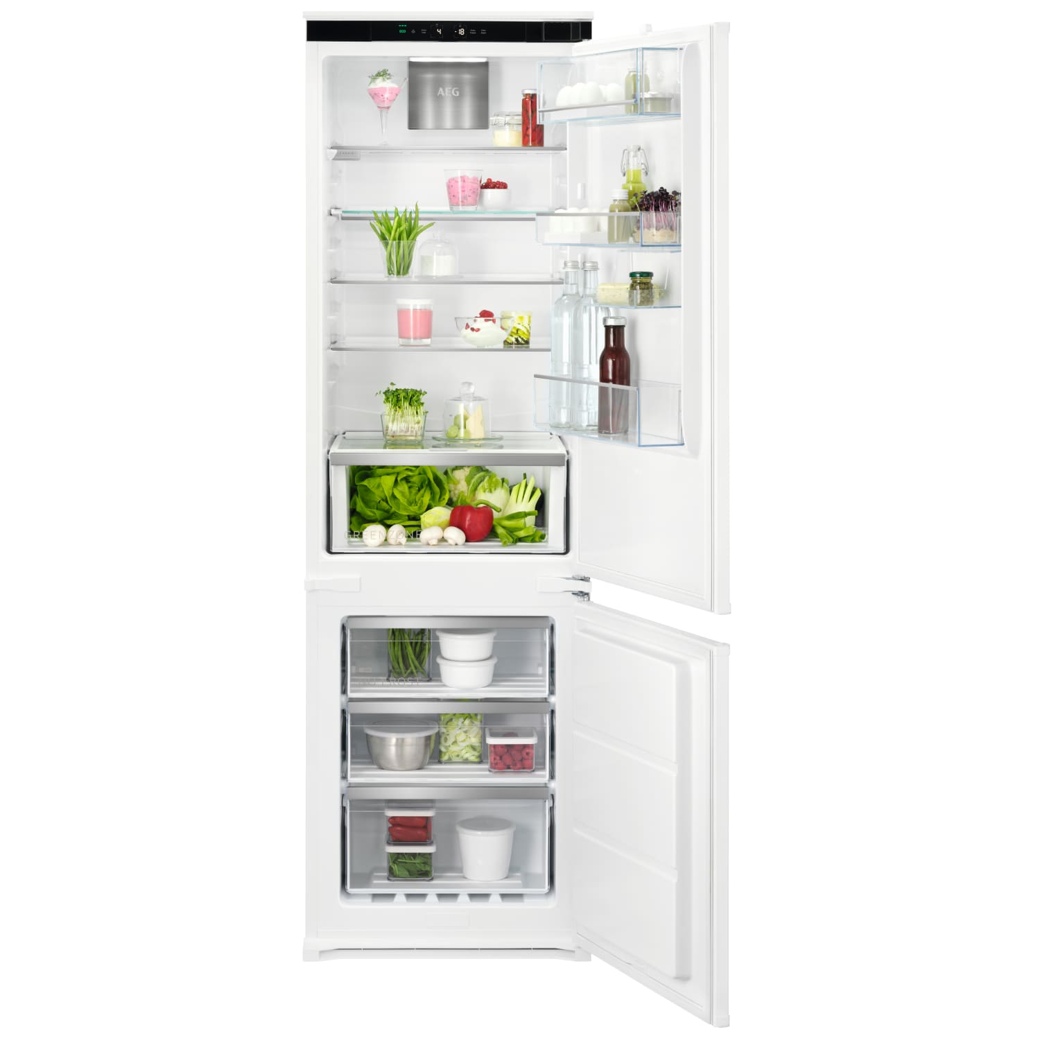 AEG NSC7G181DS 70 30 TwinTech NoFrost Fridge Freezer Wickes