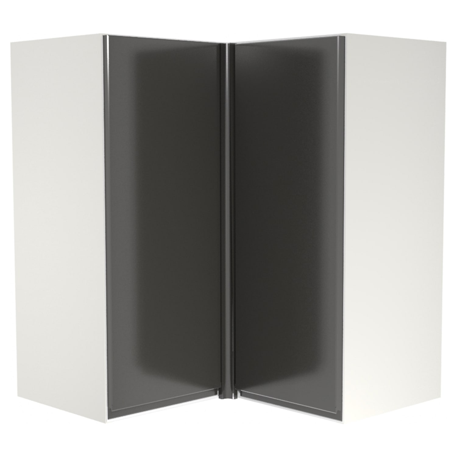 Wickes Madison Dark Grey L Shape Corner Wall Unit 625mm