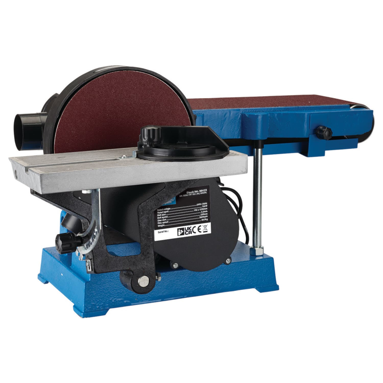 Draper BDS750E 150mm Belt Disc Sander with Tool Stand 750W