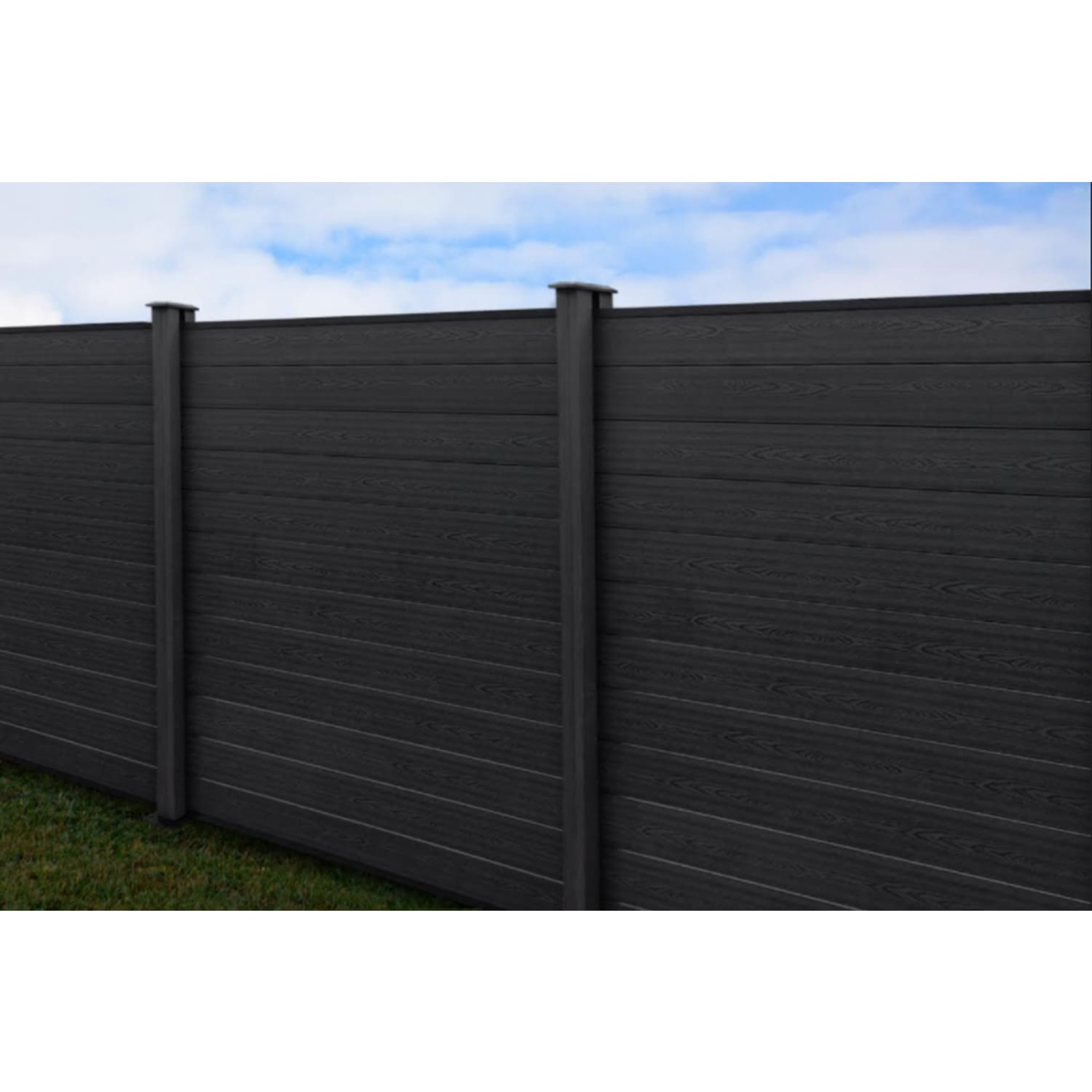 WBM Wood Plastic Anthracite Composite Fence Slat 1800 x 150mm