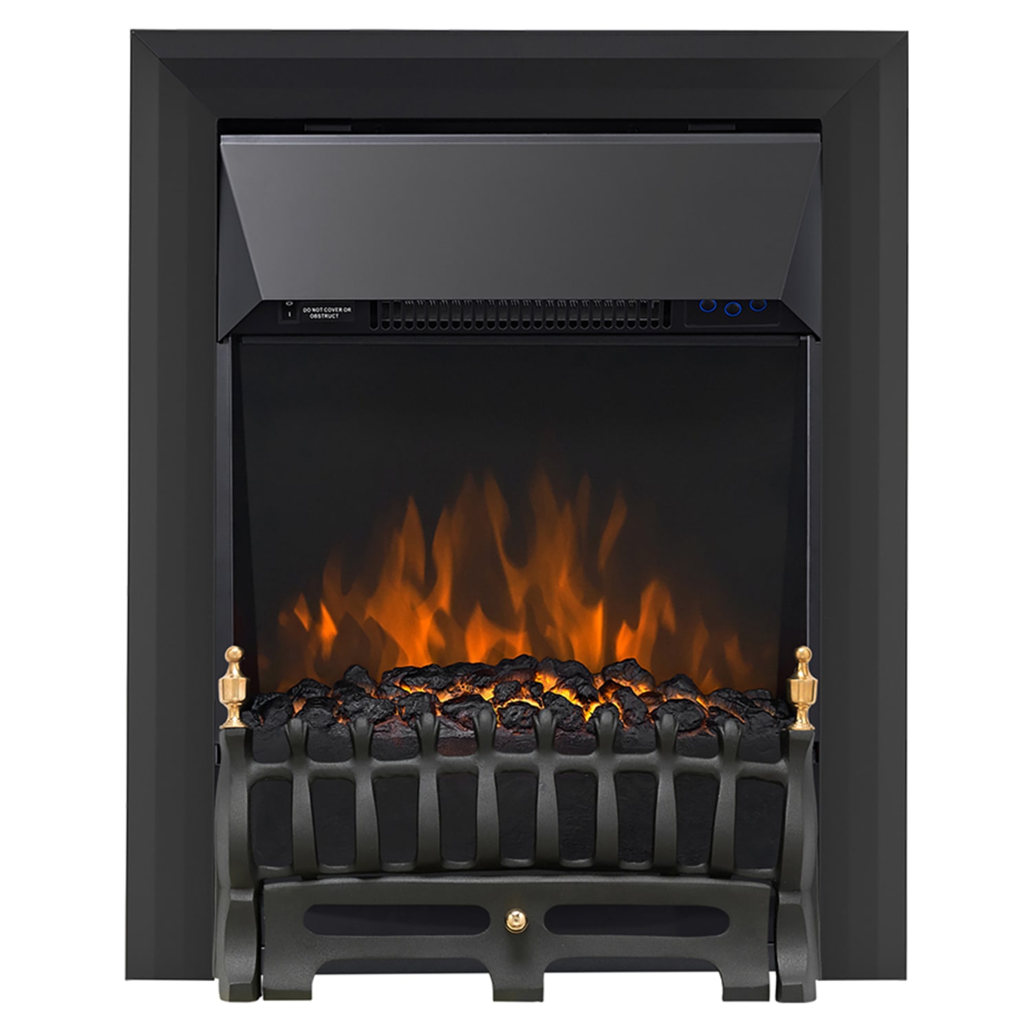 Focal Point Blenheim Black LED Electric Inset Fire | Wickes.co.uk