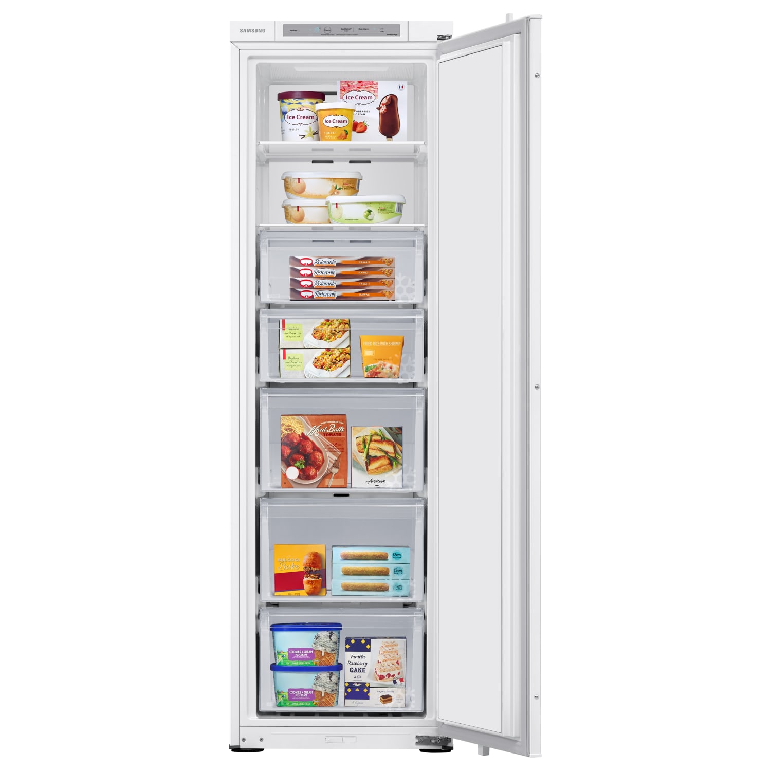 Samsung integrated larder hot sale fridge