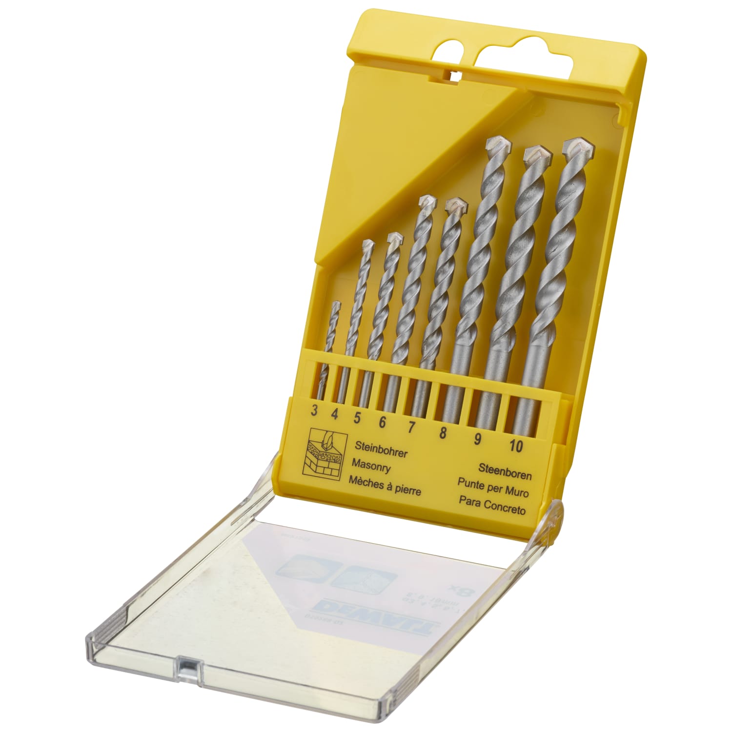 DEWALT DT9288 QZ 8 Piece Masonry Drill Bit Set Wickes