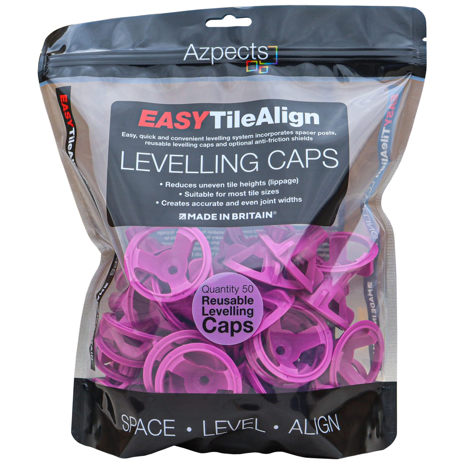Easy Tile Align Levelling Caps Pack of 50 Wickes