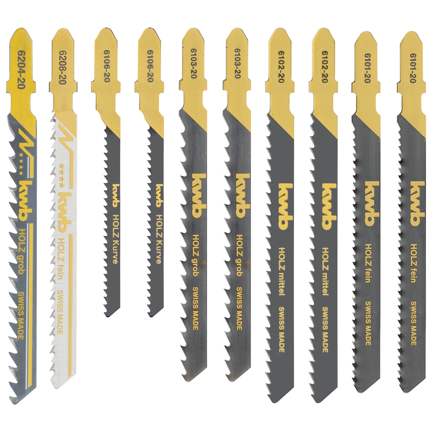 Einhell 10 Piece T Shank Mixed Jigsaw Blade Set Wickes