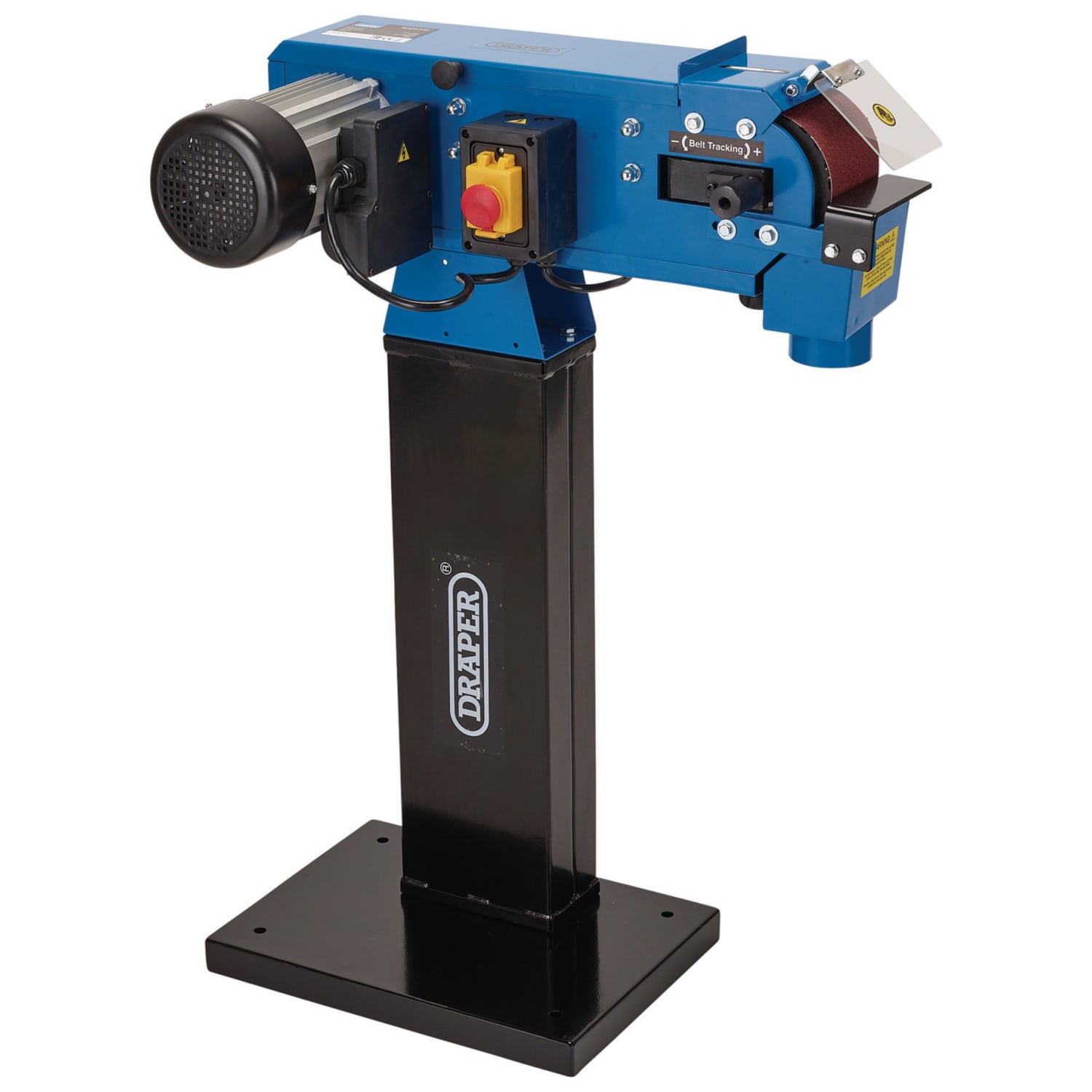 Belt sander linisher outlet