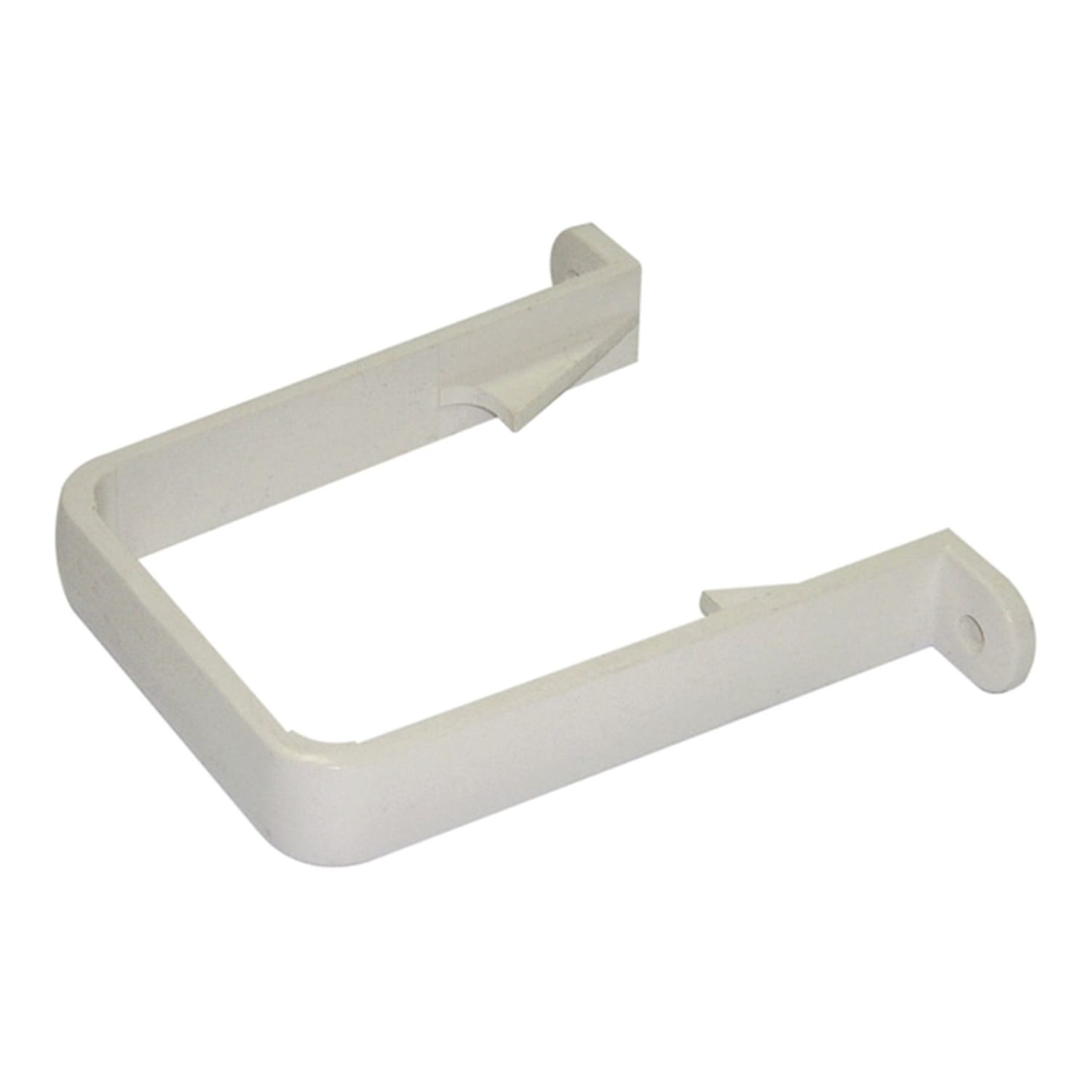 White Standard Square 65mm Down Pipe Stand Off Clip Fits Most Square downpipes Pack of 3 x RWSC1W 
