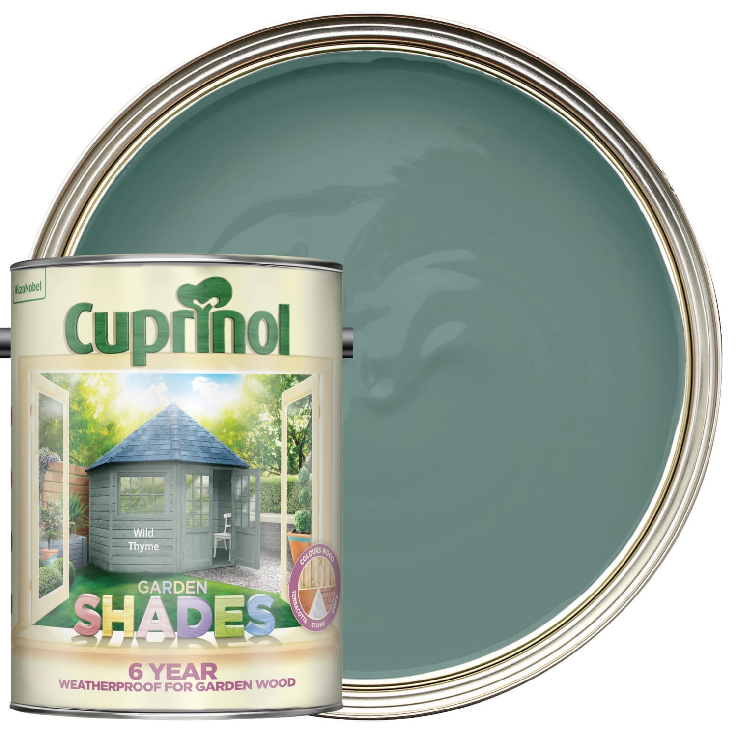 Cuprinol Garden Shades Matt Wood Treatment Wild Thyme 5L