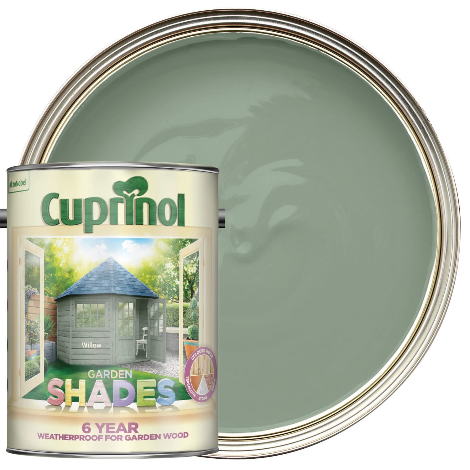 Cuprinol Garden Shades Matt Wood Treatment Willow 5L
