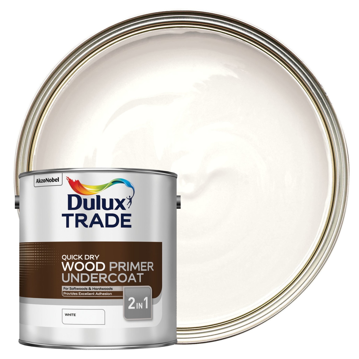 Dulux Walls White Primer & undercoat, 5L