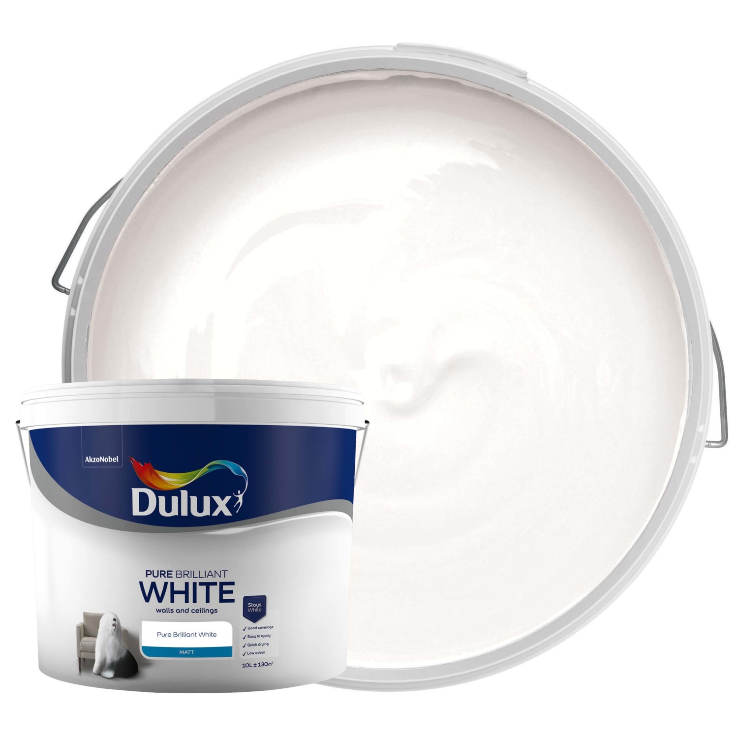 White 07: Brilliant White Paint - Matt Interior Paint