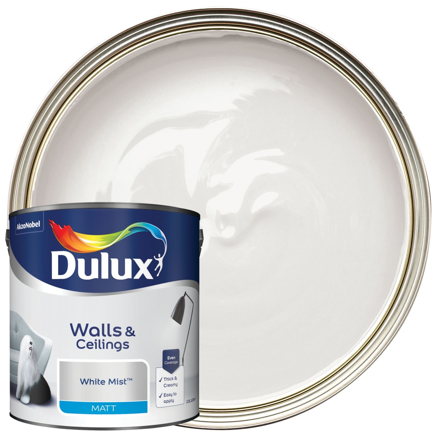 Dulux white mist outlet
