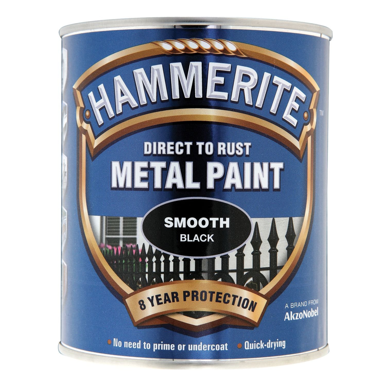Hammerite metal paint smooth black 2025