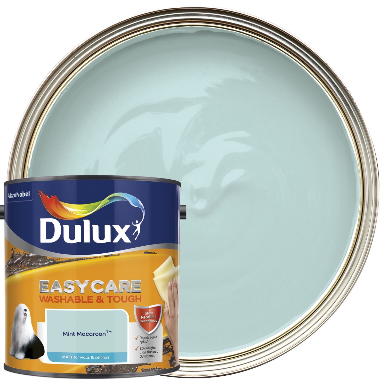 Dulux Easycare Washable Tough Matt Emulsion Paint Mint