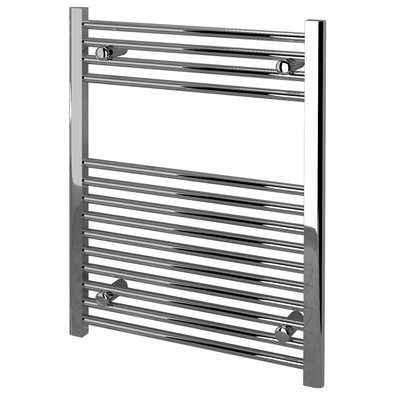 Kudox Straight Towel Radiator Chrome 600 x 750 mm Wickes