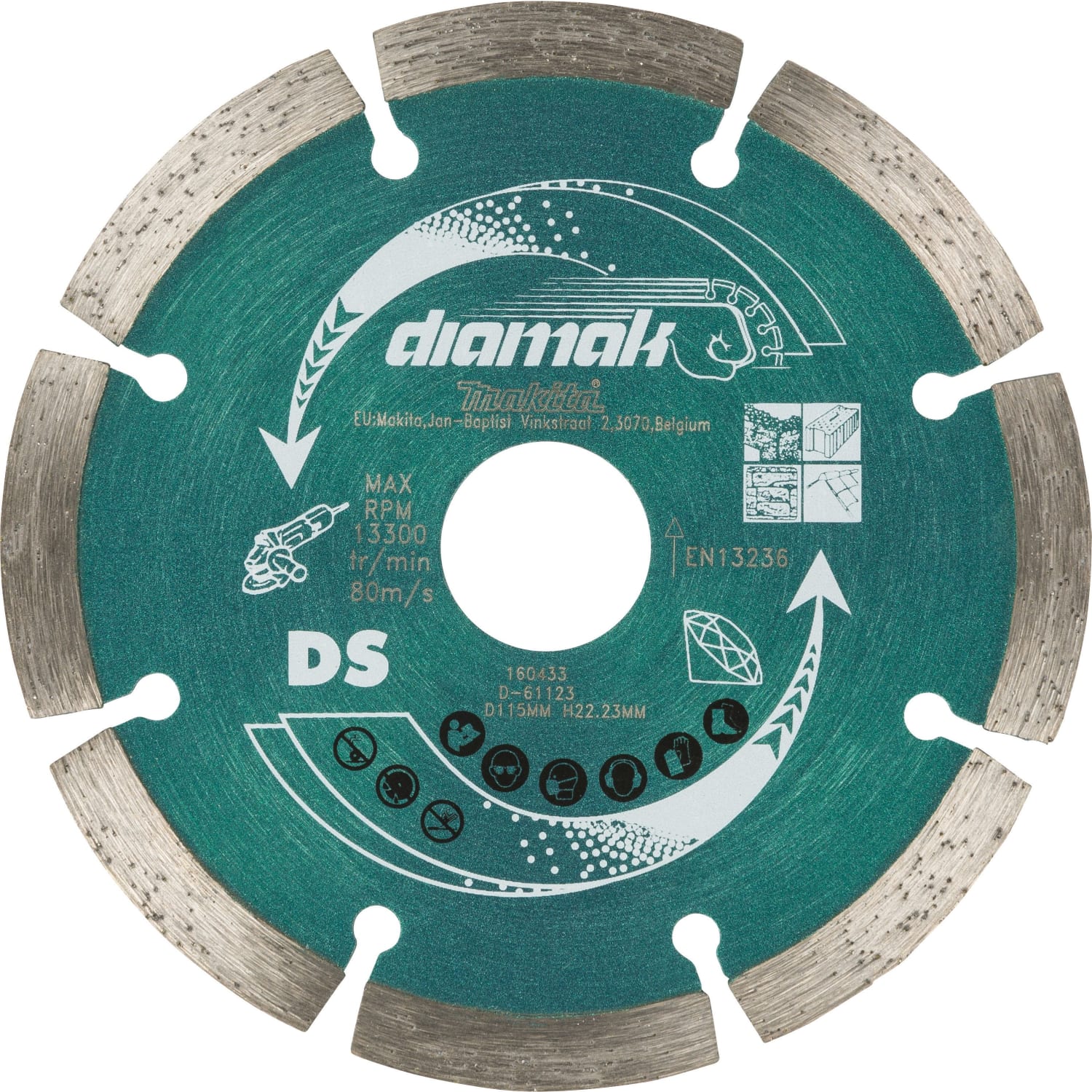 Disco de DIAMANTE Makita DIAMAK Turbo 115mm