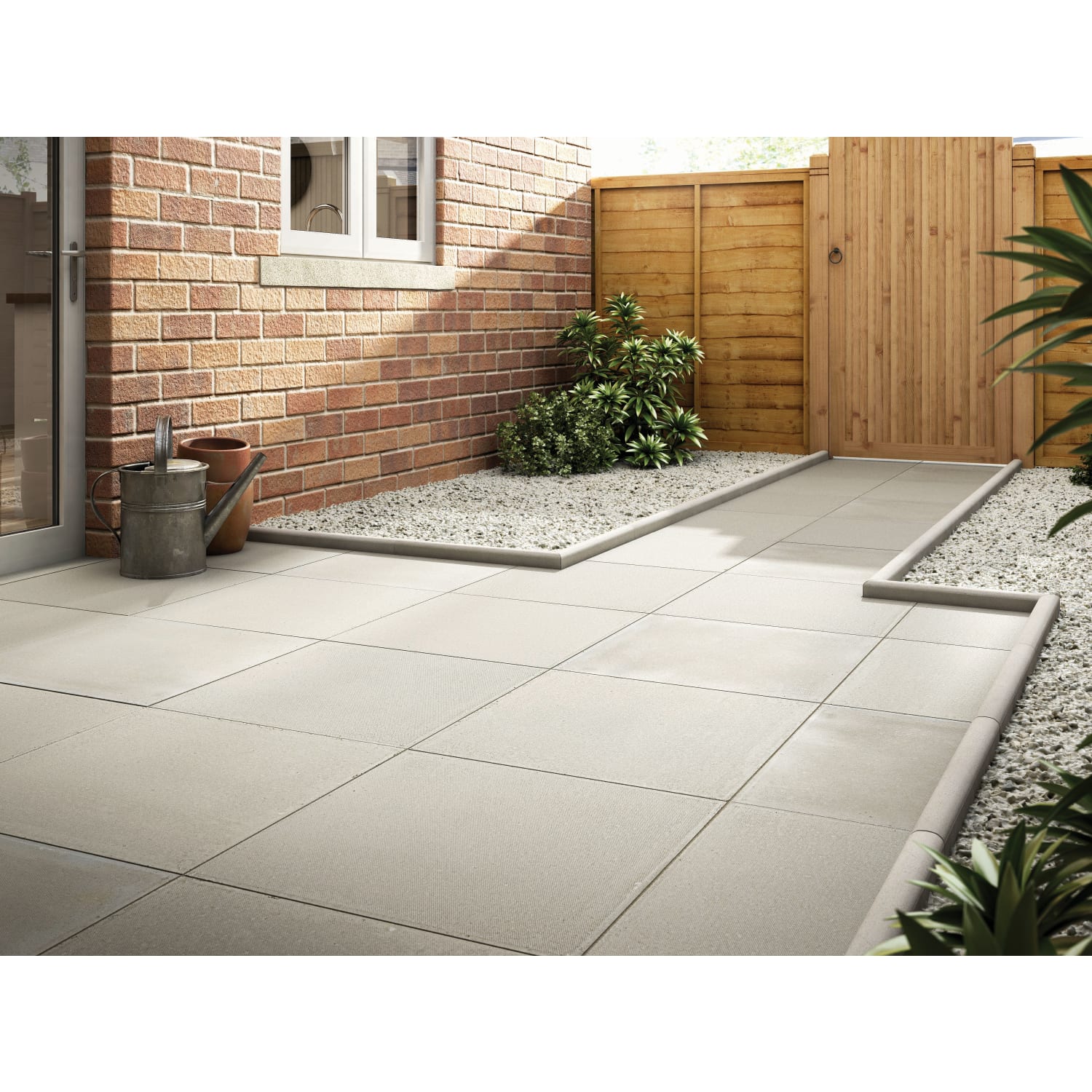 Marshalls Richmond Smooth Natural Paving Slab 600 x 600 x 38 mm