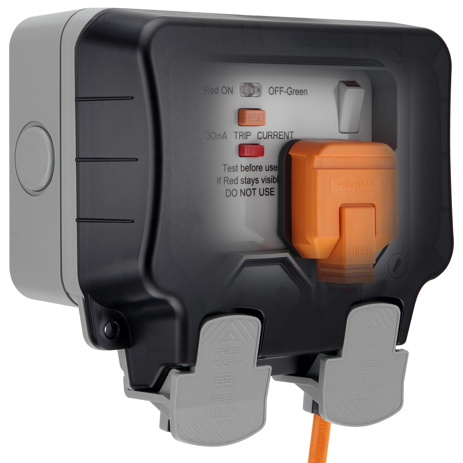 Outdoor socket with deals rcd