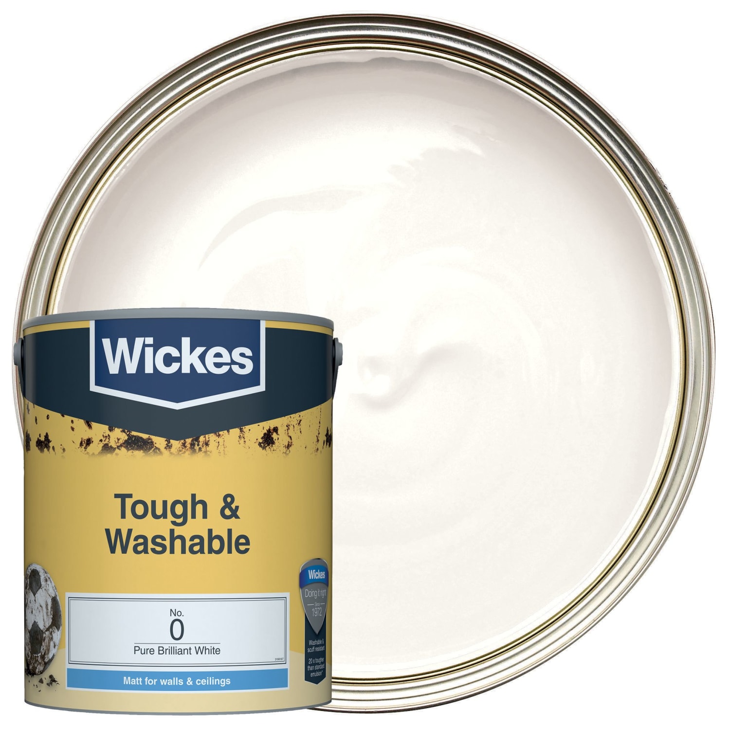 Washable clearance white paint