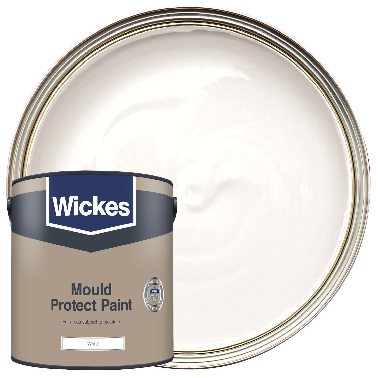 Wickes Mould Protect Emulsion Paint White 2.5L Wickes
