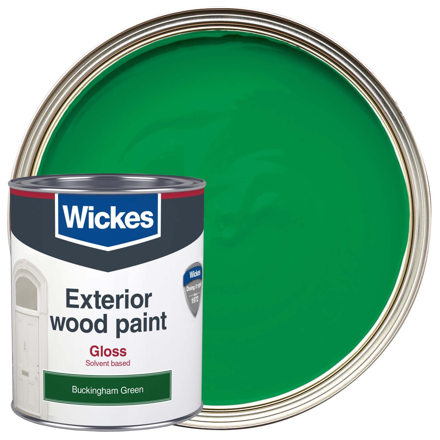 Exterior green shop paint